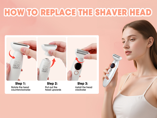 HOW TO REPLACE THE SHAVER HEAD