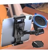 OHLPRO Tablet Mount for Car Suction Cup Holder for Dashboard &amp; Windshield Adjustable Clamp Stand ...
