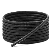 Handshop 3 Pairs Dress Shoe Laces | 3/32" Thin Round Waxed Shoelaces | 15 Colors in 23"- 63"