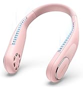 SWEETFULL Portable Neck Fan, Personal Fan Bladeless Fan 4000mAh Hands-Free USB Rechargeable Batte...