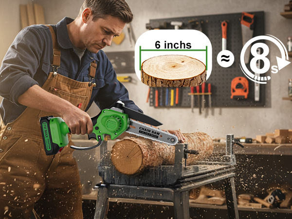 mini chainsaw 6 inchs 8s