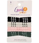 Goody Sport Ouchless Seamless Hair Elastics - 8 Ct, 4 Assorted Colors, Sport-Level Damage-Free Gr...