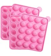 Tosnail 2 Pack of 20-Cavity Silicone Cake Pop Mold - Great for Hard Candy, Lollipop and Party Cup...