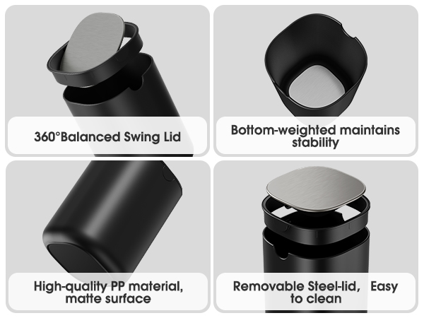 Swing Lid weighted High-quality Easy to clean