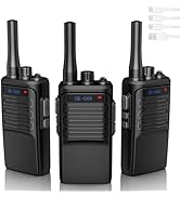BUKEWIT Walkie Talkies Long Range 3Pcs,Walkie Talkies for Adults Long Range,Rechargeable Two Way ...