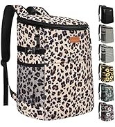Camping Cooler Backpack 30 Cans, Soft Backpack Coolers Insulated Leak Proof Travel Cooler Bag Wat...