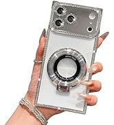 Losin Compatible with iPhone 17 Pro Max Laser Edge Diamond Phone Case with Kickstand [Compatible ...