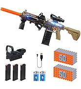 Trokiomi Electric Soft Bullet Toy Gun - Automatic Sniper Foam Blaster, Shooting Game Burst Toy Ri...