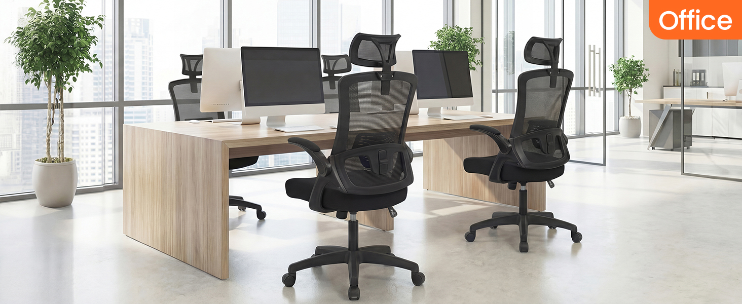Comfortable Chair with Ergonomic Head and Neck Support Design