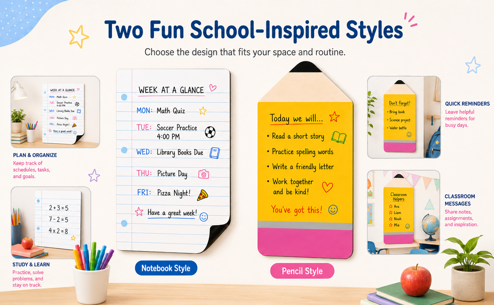 Magnetic Lined Notebook Paper