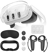 Protective Case for Meta Quest 3, TanReginal Accessories for Meta Quest 3, Impact and Scratch-Pro...