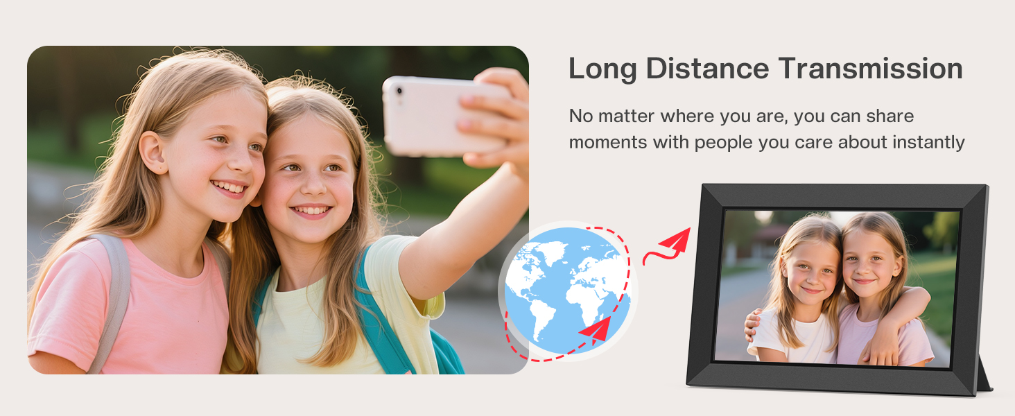 frameo digital frame wifi picture photo video share moment from phone