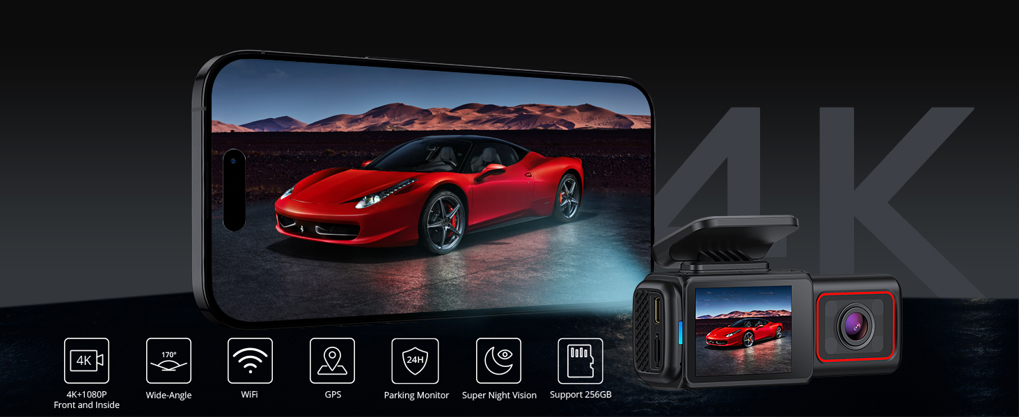 Front and Inside Dash Camera