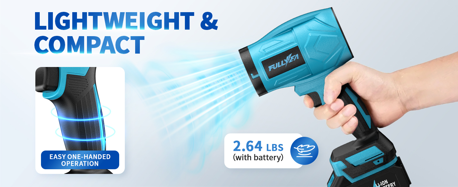Cordless Leaf Blower Portable, Lightweight Air Duster One-handed Easy Use