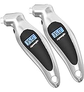 EPAuto Slim Digital Tire Pressure Gauge,Sliver, Set of 2, Silver