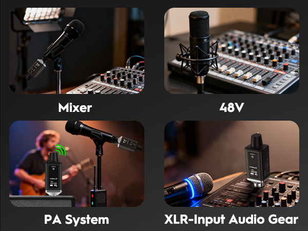 Wireless mic audio system