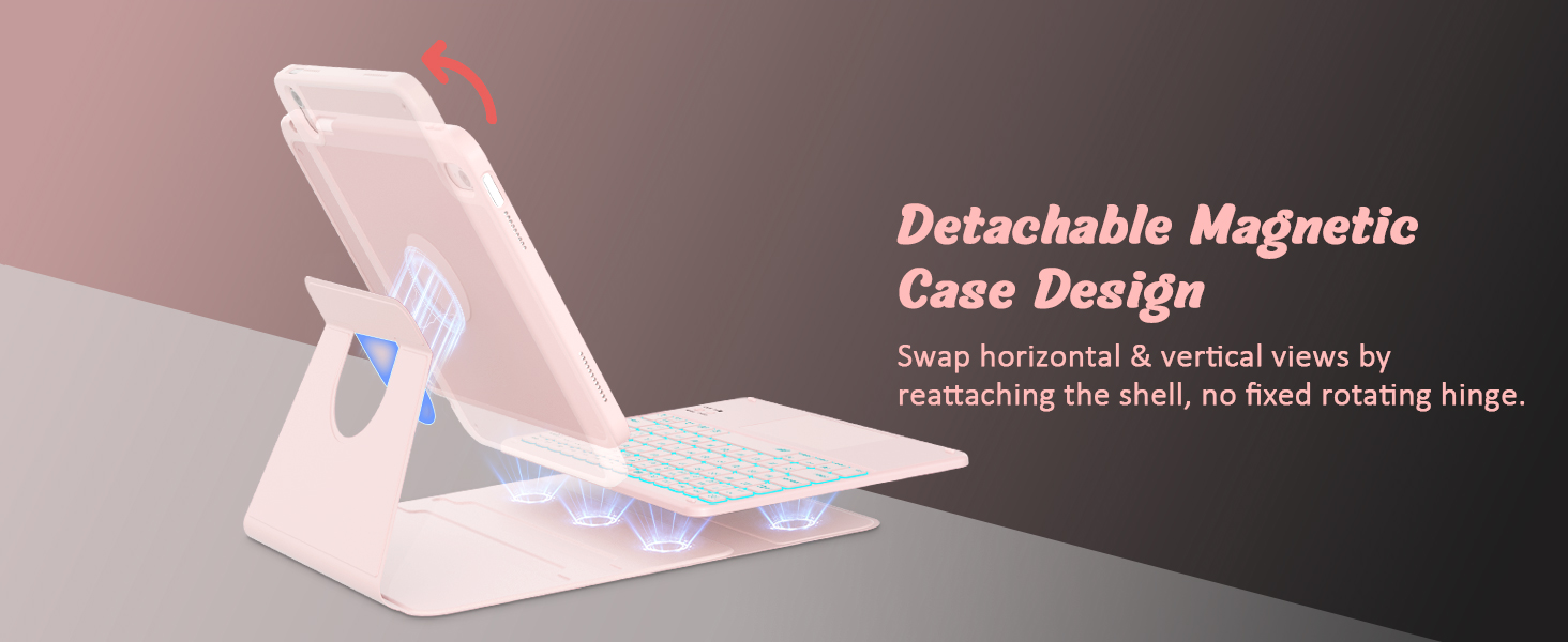 detachable magnetic case horizontal &amp;amp; vertical