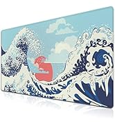 Samgula Extra Large Mouse Pad Blue XXL Mousepad, Big Mouse Pads Office Desk Mats, Desk Pad Mat Wa...