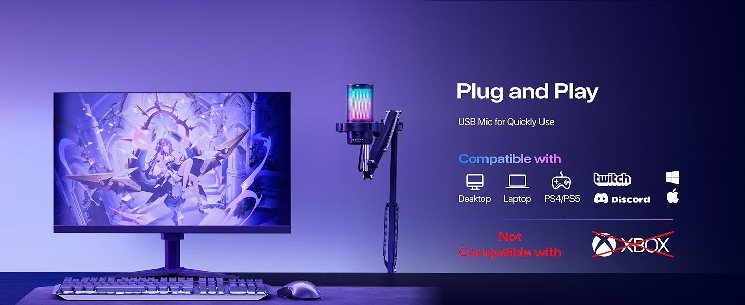 plug and play usb microphone