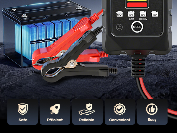 battery charger trickle charger for car battery 12v battery maintainer lithium battery charger