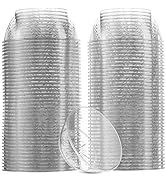 Clear Mini Plastic Bowls - (Bulk 100 Pack) 6 Oz Disposable Premium Hard Plastic Dessert Bowls for...
