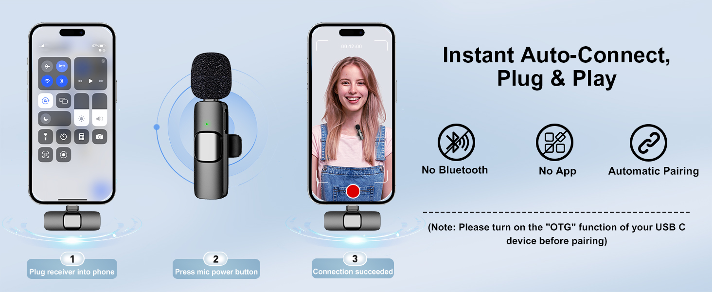 USB C Mini Microphone for iPhone