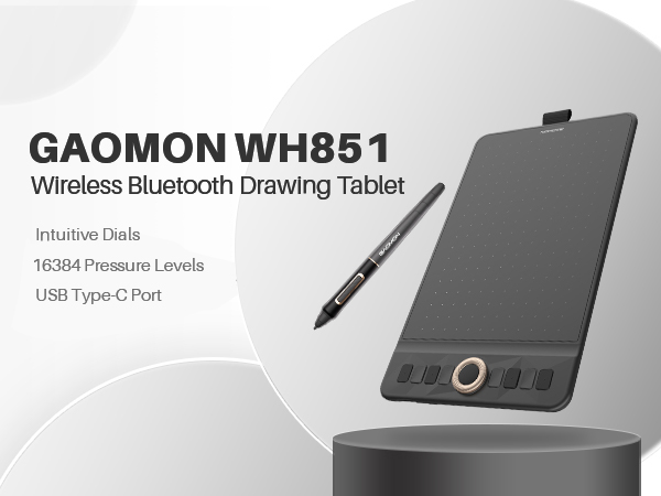 GAOMON WH851 Wireless Bluetooth Pen Tablet
