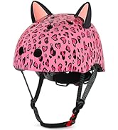 Helmet for Kids 8-14, Adjustable Kids Bike Helmet with DIY Cat Ears for Girls Youth for Skateboar...
