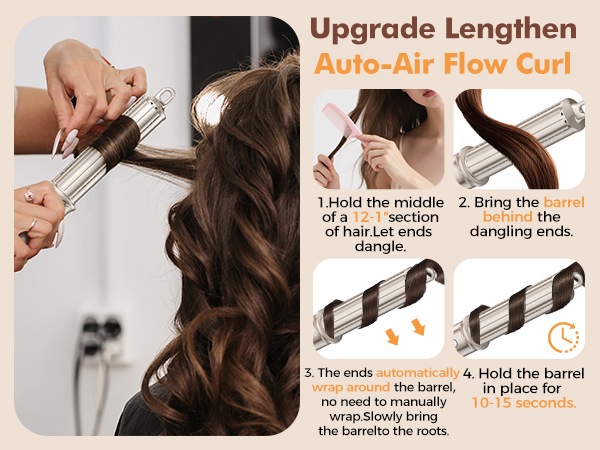 hair straightener brush wavy talk thermal brush