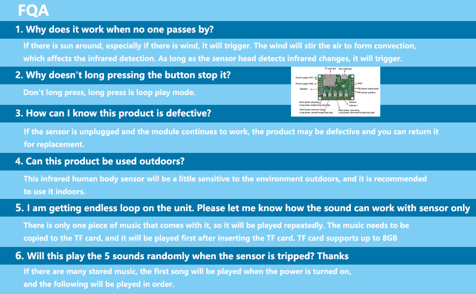 PIR body sensing module