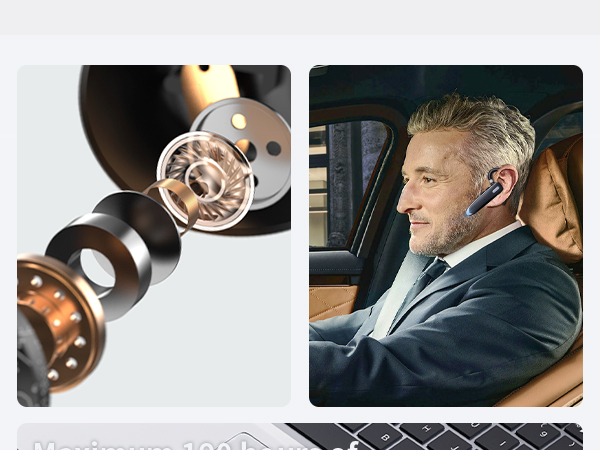 Bluetooth Headset Single Ear Business Earbuds