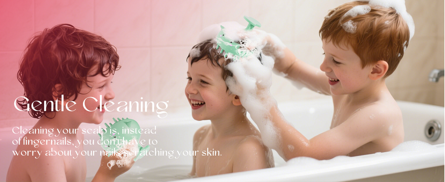 calp Massager Hair Growth Shampoo Brush, Scalp Scrubber Shower Scalp Brush Head Scalp Exfoliatorr