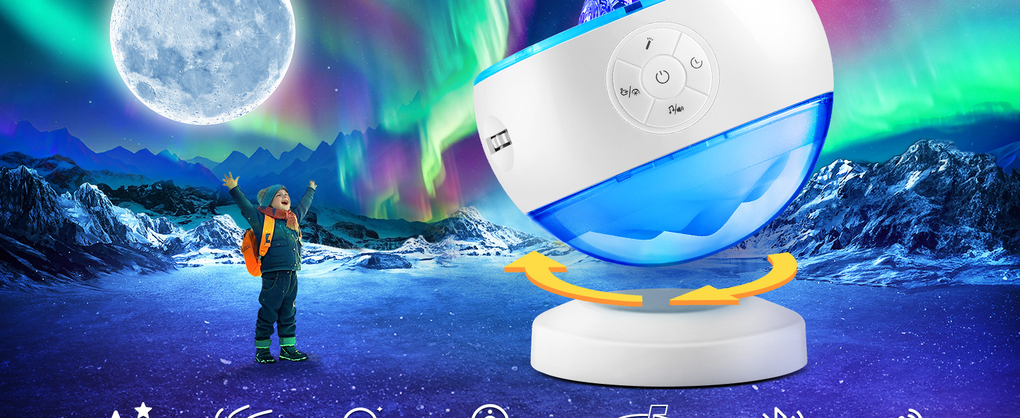 Aurora Light Projector Sound machine