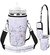 AUPET Water Bottle Holder Carrier Bag fit for 30/20 /14 oz Stanley Flowstate IceFlow Yeti Tumbler...