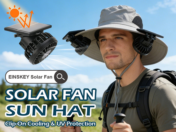 Solar Powered Fan Hat