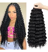 Eerya Ocean Wave Crochet Hair 18 Inch 6 Packs Deep Wave Crochet Hair for Black Women Synthetic Wa...