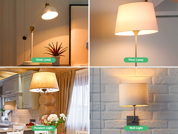 A19 LED Light Bulbs 60W Soft White for bedroom living room