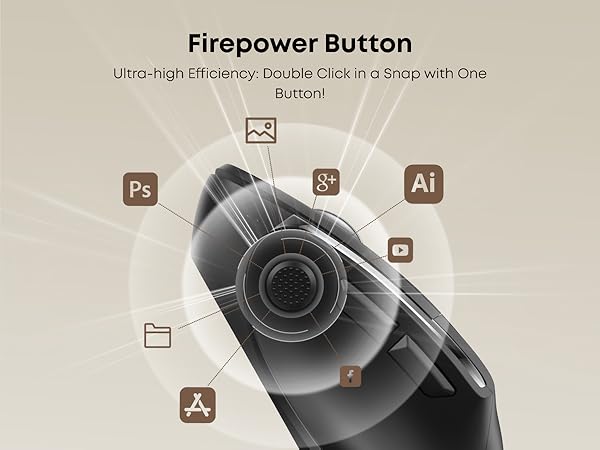 Wireless Bluetooth Mouse with firepower button