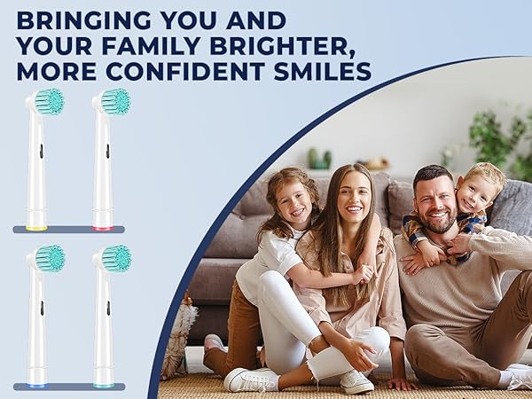 Electric Toothbrush Head Family Pack