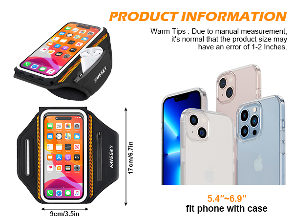 3D Design Fit Up to 6.9in with Phone Cases