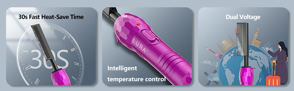 Electric Straightening Comb for African American Hair