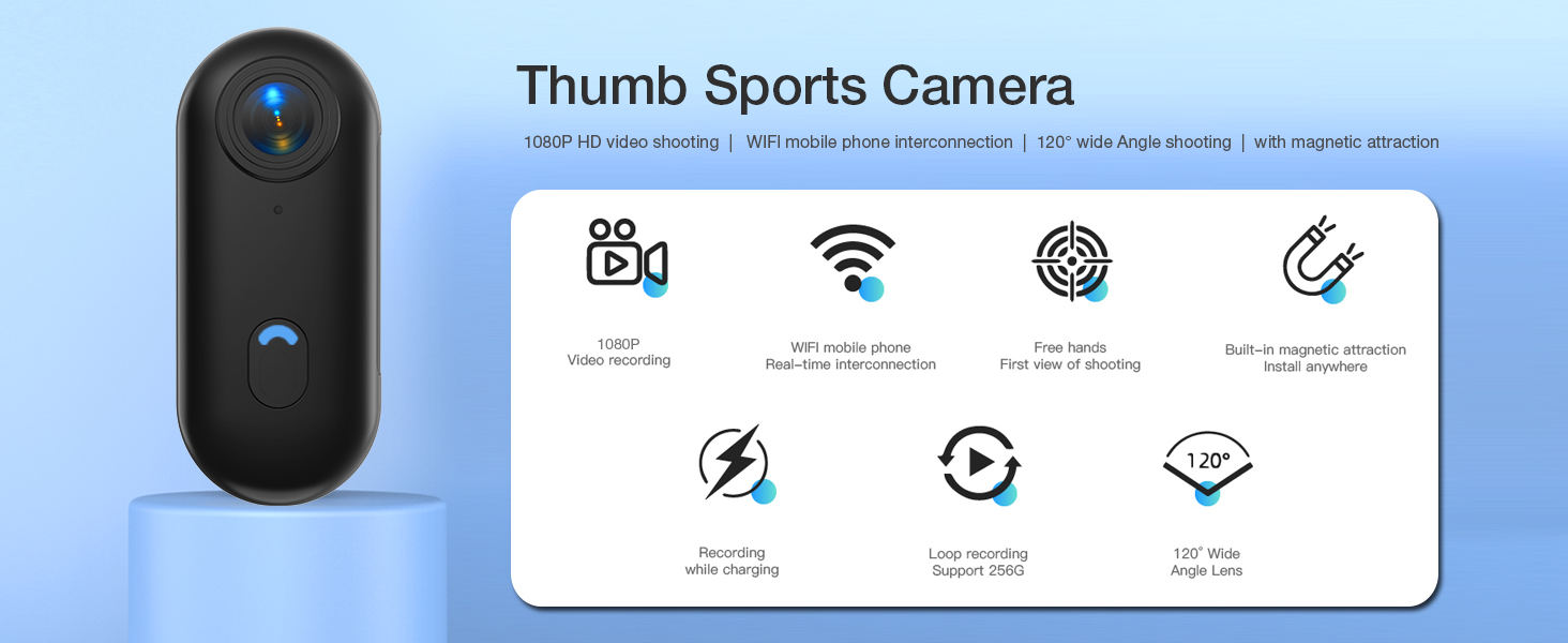 action camera, body camera 4k, small body camera, thumb action camera, POV camera, foukwakc camera