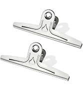 Extra Large Bull Clips Stainless Steel, Coideal 2 Pcs 30cm Jumbo XXL Silver Metal File Binder Cli...