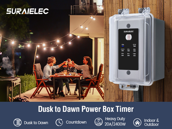 inline 20 amp timer outdoor light timers waterproof dusk to dawn