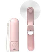Koonie Portable Handheld Fan, Foldable Mini Hand Held Fan for Travel, Small Pocket Fan for Women,...