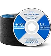 amoolo 50 Pack Cut Off Wheel, 4 1/2'' Angle Grinder Thin Cutting Wheels for Metal &amp; Stainless Ste...