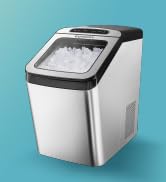 EUHOMY Nugget Ice Maker Countertop, Max 34lbs/Day, 2 Way Water Refill, Self-Cleaning Pebble Ice M...