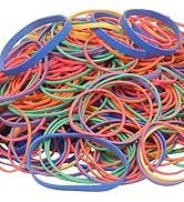 AIWOQI Rubber Bands assorted size multicolor rubber bands for School Home office supplies 272g/0....