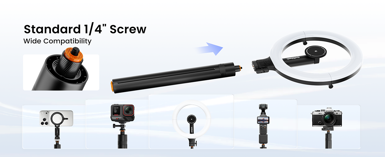 ring light with tripod for content creators