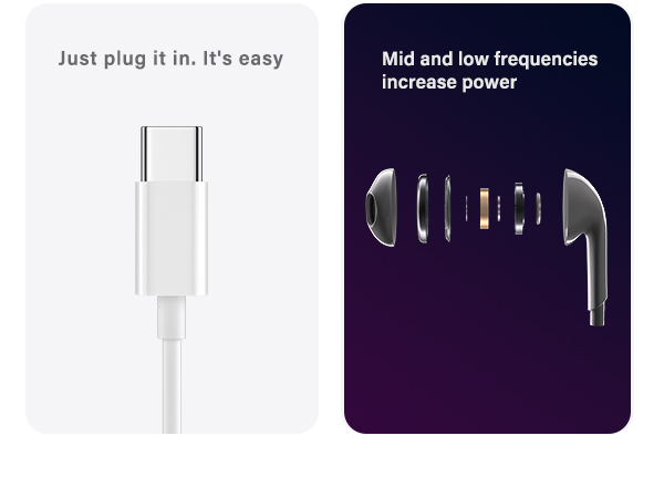 wired headphones usb c